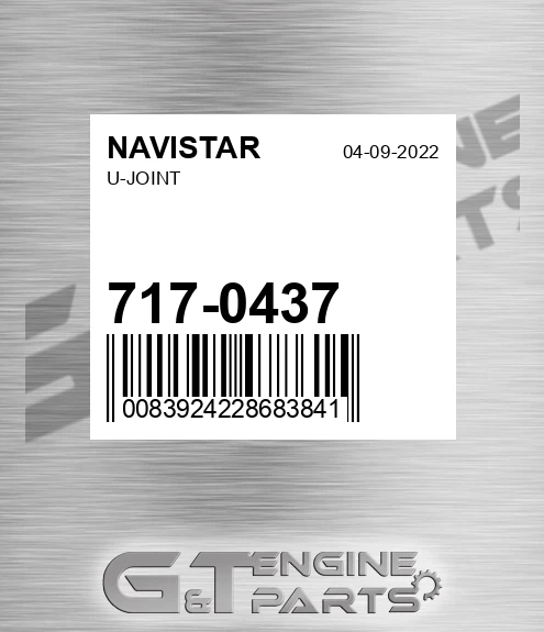 717-0437 U-joint
