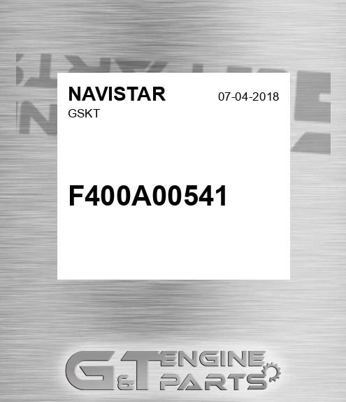 F400A00541 Gskt