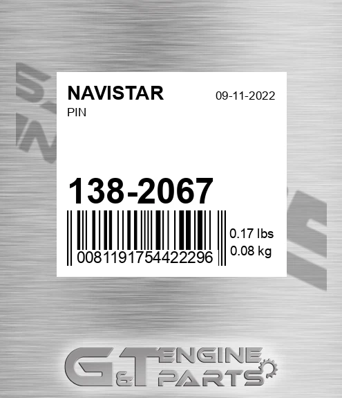 138-2067 Pin