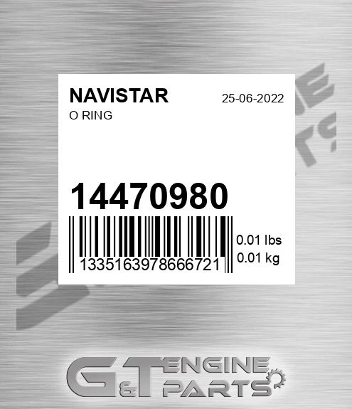 14470980 NAVISTAR O Ring