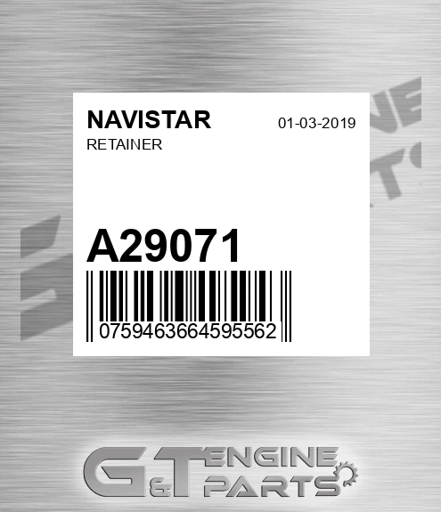 A29071 Retainer