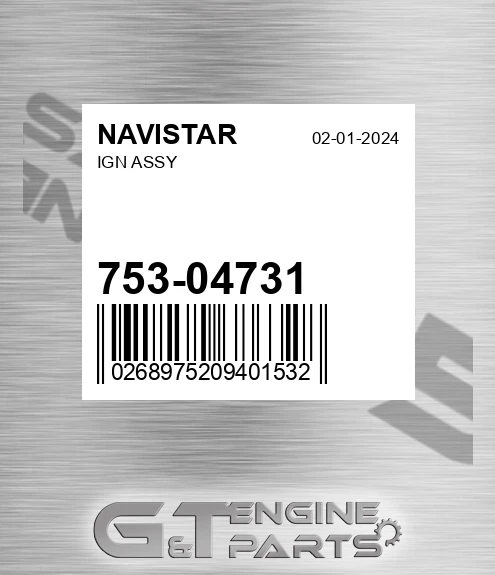 753-04731 Ign Assy
