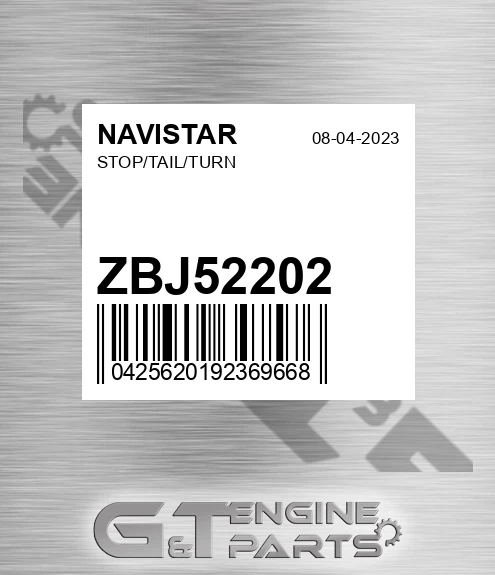 ZBJ52202 Stop/tail/turn