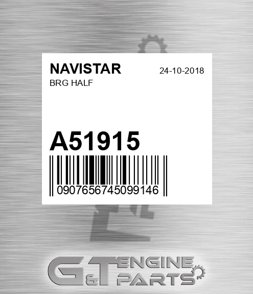 A51915 NAVISTAR Brg Half