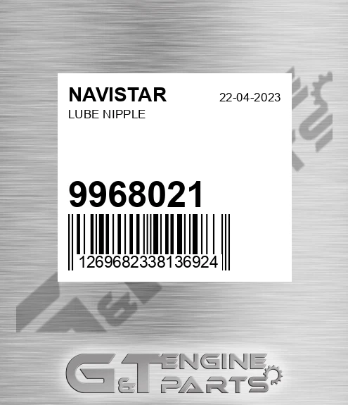 9968021 Lube Nipple