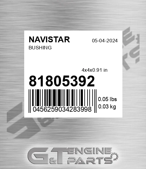 81805392 Bushing