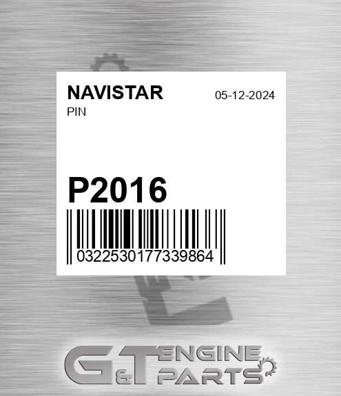 P2016 Pin