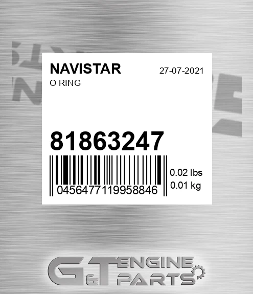 81863247 O Ring