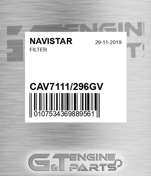 CAV7111/296GV Filter