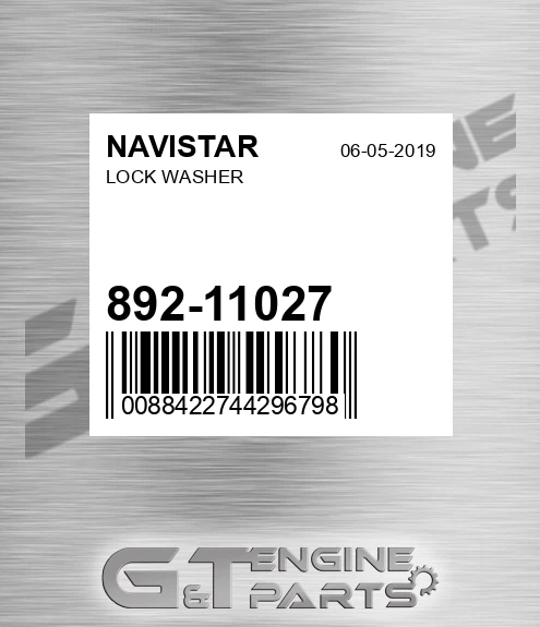892-11027 Lock Washer