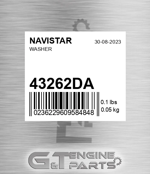 43262DA Washer