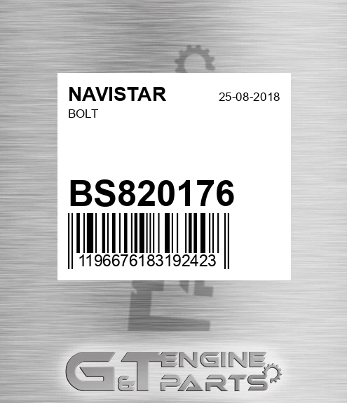 BS820176 NAVISTAR Bolt