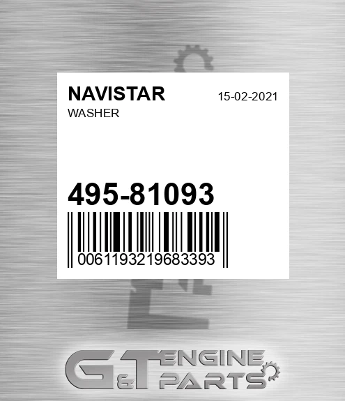 495-81093 Washer