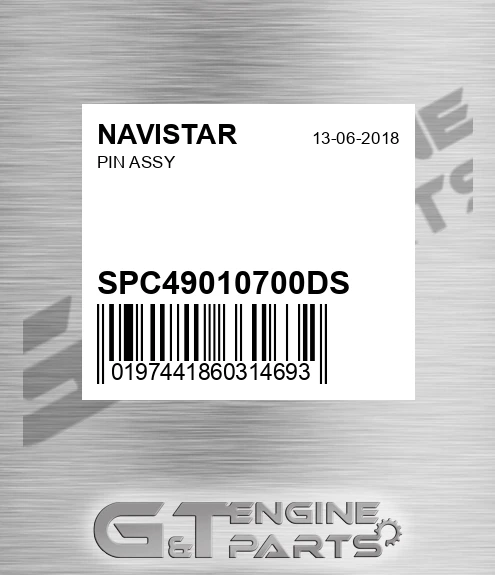 SPC49010700DS Pin Assy