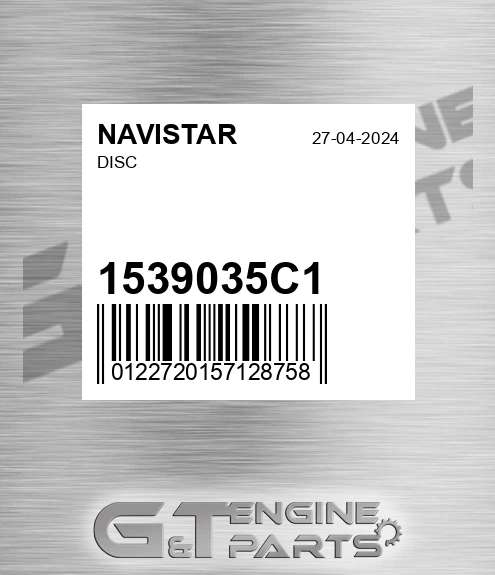 1539035C1 NAVISTAR Disc