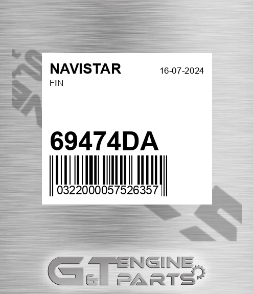 69474DA NAVISTAR Fin