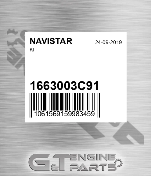 1663003C91 NAVISTAR Kit