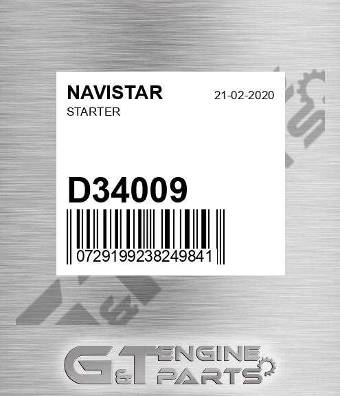 D34009 Starter