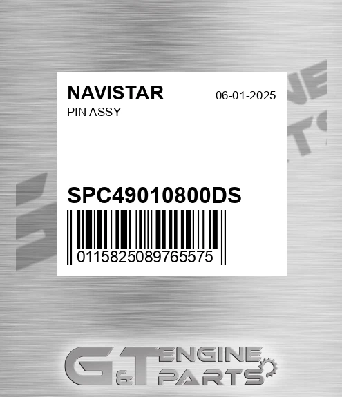 SPC49010800DS Pin Assy