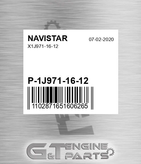 P-1J971-16-12 X1j971-16-12
