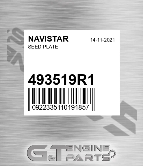 493519R1 Seed Plate