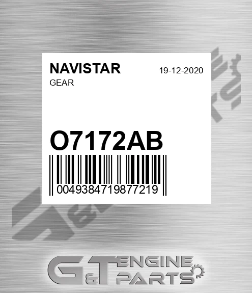 O7172AB NAVISTAR Gear