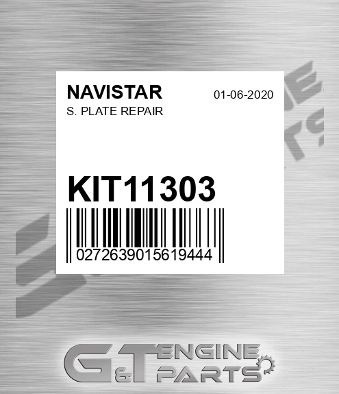KIT11303 S. Plate Repair