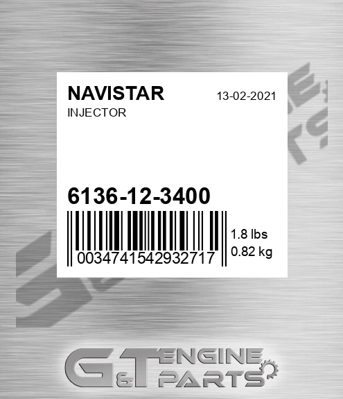 6136-12-3400 Injector