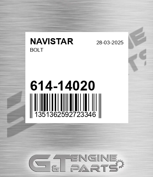 614-14020 Bolt
