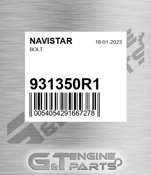 931350R1 Bolt