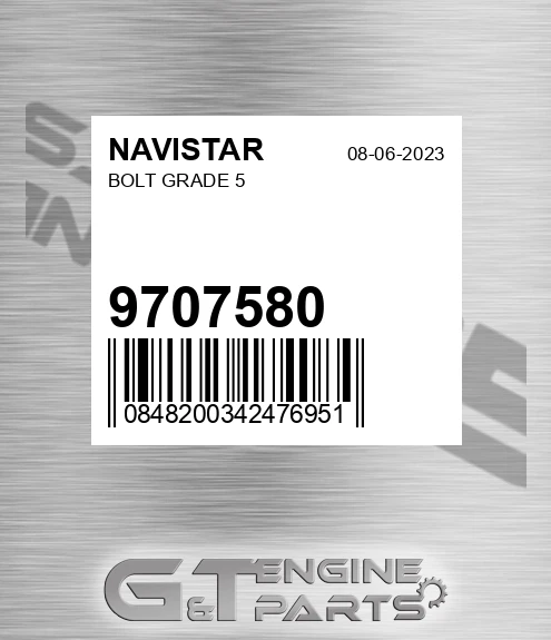9707580 NAVISTAR Bolt Grade 5