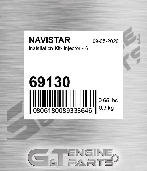 69130 Installation Kit- Injector - 6
