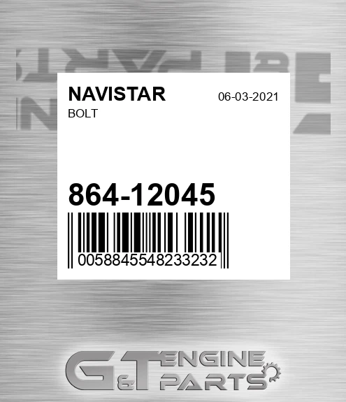 864-12045 Bolt