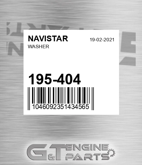 195-404 Washer for NAVISTAR