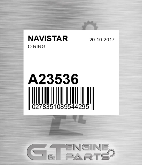 A23536 O Ring