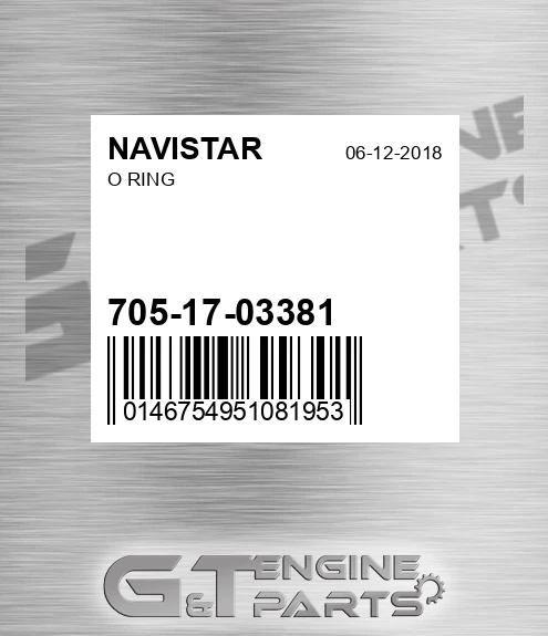 705-17-03381 O Ring