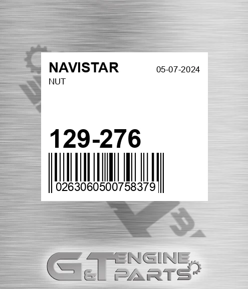 129-276 Nut for NAVISTAR