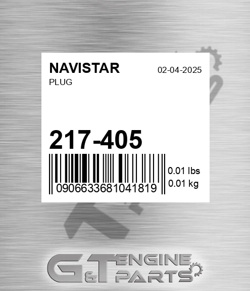 217-405 NAVISTAR Plug