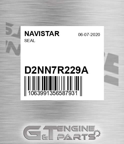 D2NN7R229A Seal