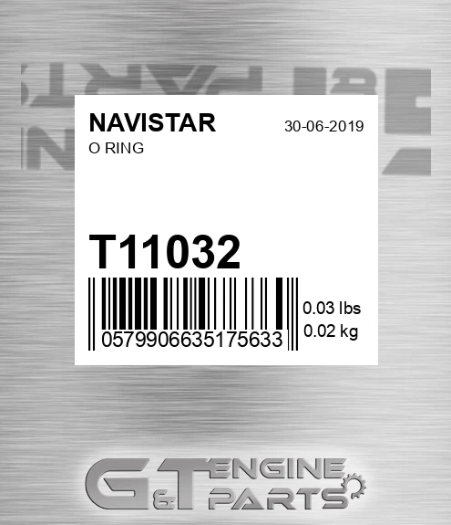 T11032 O Ring