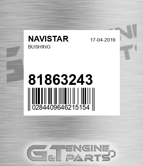 81863243 NAVISTAR Bushing