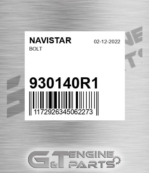 930140R1 Bolt