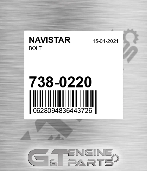 738-0220 Bolt