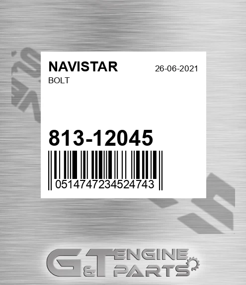 813-12045 Bolt