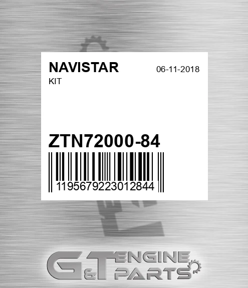 ZTN72000-84 Kit