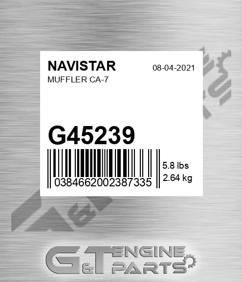 G45239 Muffler Ca-7