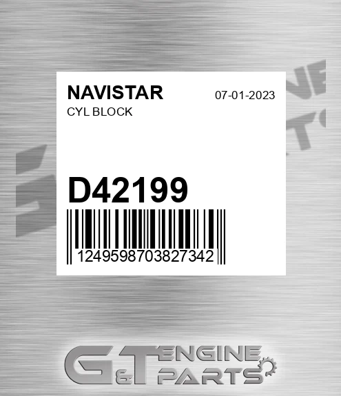 D42199 Cyl Block