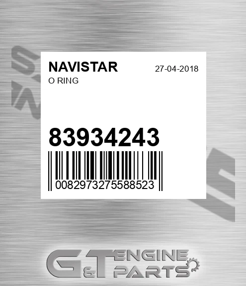 83934243 NAVISTAR O Ring