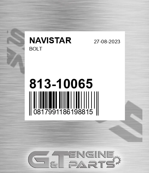 813-10065 Bolt