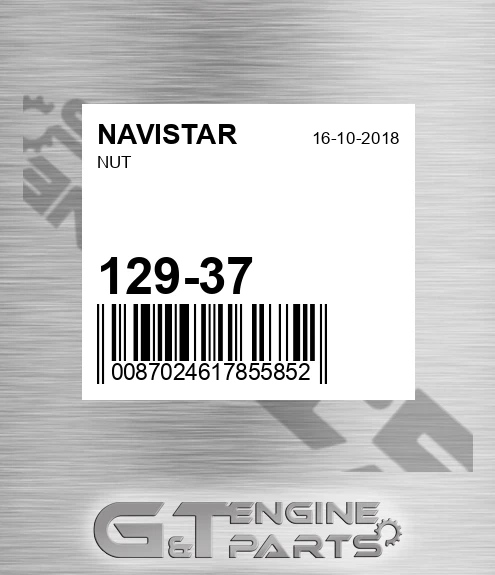 129-37 Nut for NAVISTAR